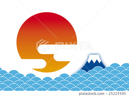 Waves and Fuji and the sun Waves and Fuji and the sun 25225595