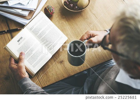 Coffee Break Reading Travel Book Lifestyle Concept 25225681