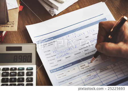 Insurance Contract Risk Assessment Healthcare Concept 25225693