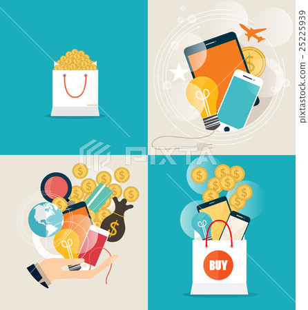Business concept. Online shopping. Infographics background E-commerce. Business concept. Online shopping. Infographics background E-commerce. 25225939