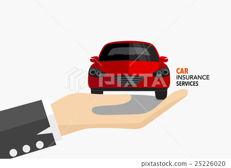 Car insurance business service. Vector illustration concept of insurance. 25226020