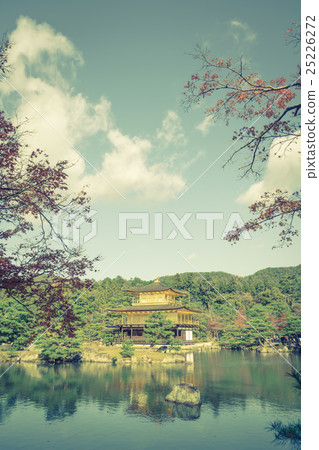Kinkakuji Temple " The Golden Pavilion" in Kyoto, Japan ( Filtered image processed vintage effect. ) Kinkakuji Temple " The Golden Pavilion" in Kyoto, Japan ( Filtered image processed vintage effect. ) 25226272