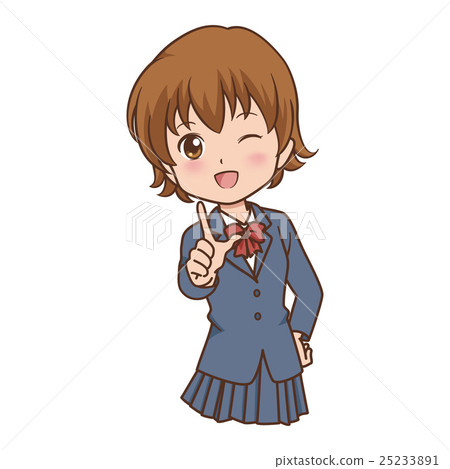 女學生插圖 25233891