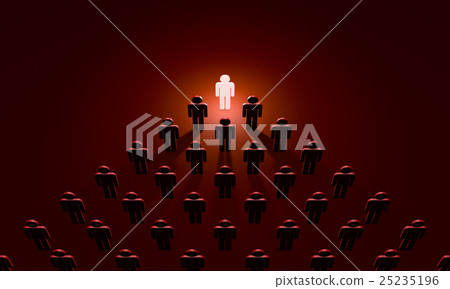Boss (symbolic figures of people). 3D illustration Boss (symbolic figures of people). 3D illustration 25235196