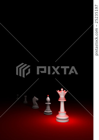 Career growth (chess metaphor). 3D illustration. 25235197
