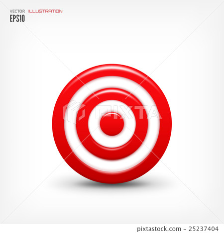 Target flat icon. Vector illustration . Military 25237404