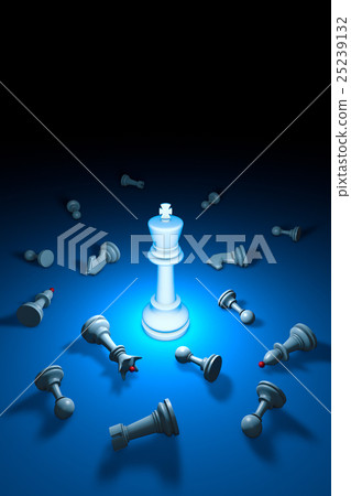 Strong personality (chess metaphor). 3D Strong personality (chess metaphor). 3D 25239132