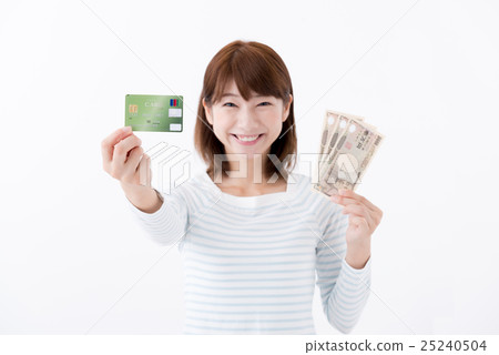 年輕的女士,卡付款 年輕的女士,卡付款 25240504