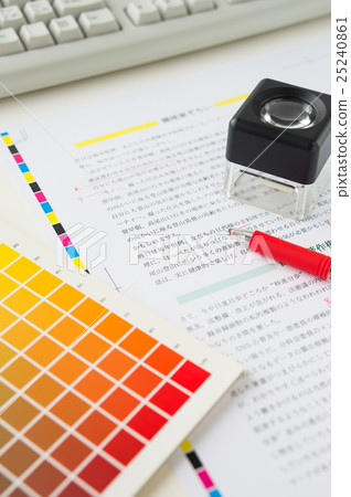 Color proofreading editor publication editor business scene color chart 25240861