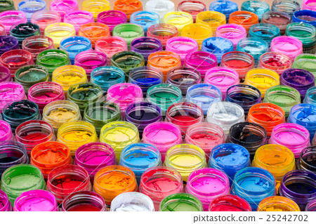 Colorful water color in bottles 25242702