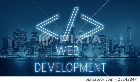 Computer Code HTML Symbol Graphic Concept Computer Code HTML Symbol Graphic Concept 25242847