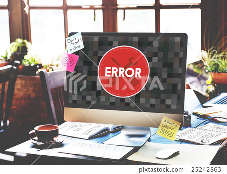 Error Something Went Wrong Under Construction Concept 25242863