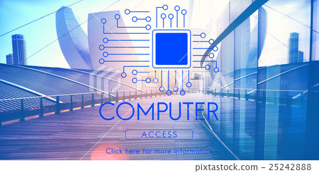Circuit Board Chip Technology Concept Circuit Board Chip Technology Concept 25242888