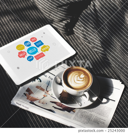 Different Language Speech Bubble Hello Concept 25243000