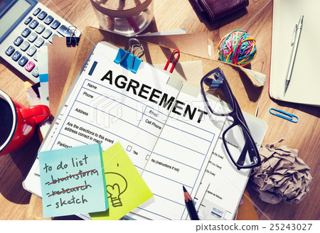 Agreement Contract Legal Document Concept 25243027
