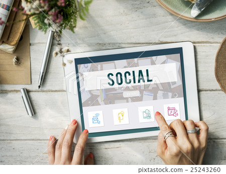 Social Network Online Communication Concept 25243260