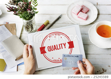 Quality Standard Value Worth Level Class Grade Concept 25243389