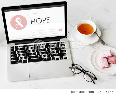 Pink Ribbon Breast Cancer Healthcare Concept Pink Ribbon Breast Cancer Healthcare Concept 25243477