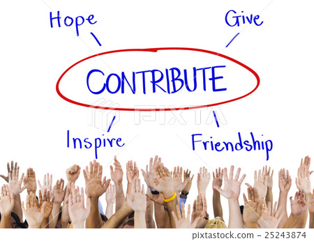 Contribute Support Care Assistance Help Concept 25243874