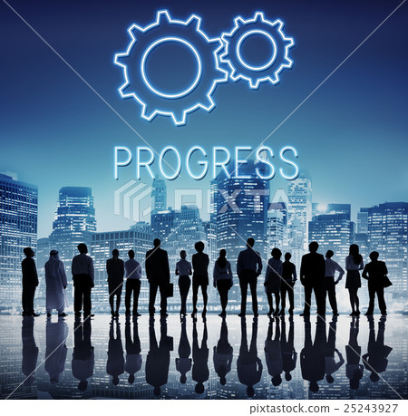 Business Achievement Progress Develpoment Cogwheel Concept 25243927