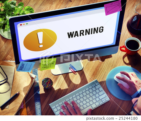 Warning Notification Alert Exclamation Point Concept 25244180