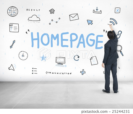 Webpage Browser Digital Icon Symbols Concept 25244231