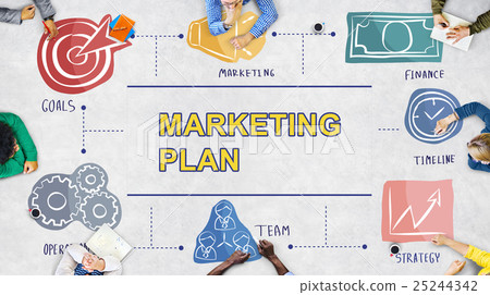 Marketing Plan Branding Commercial Strategy Concept Marketing Plan Branding Commercial Strategy Concept 25244342