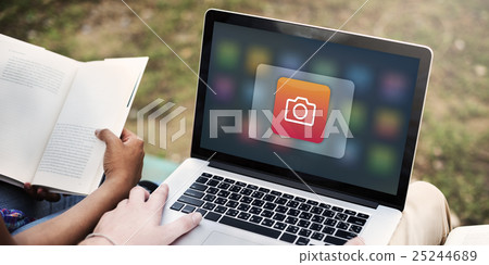 Camera Icon Digital Software Concept 25244689