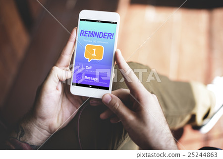 Messaging Communication Notification Alert Reminder Concept 25244863