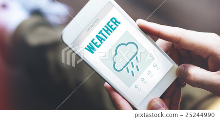 Weather Forecast Rainy Cloud Concept 25244990