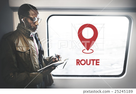 Navigation Location Mapping Destination Technology Graphic Concept 25245189