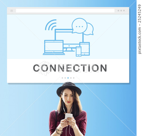 Socal Media Networking Online Connection Communication Concept Socal Media Networking Online Connection Communication Concept 25245249