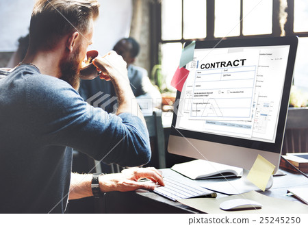 Contract Deal Agreement Legal Document Concept Contract Deal Agreement Legal Document Concept 25245250