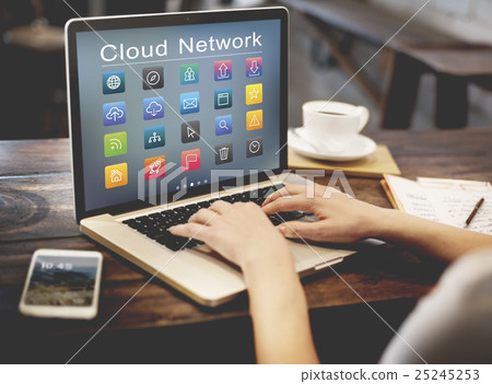 Application Cloud Network Communication Internet Concept 25245253