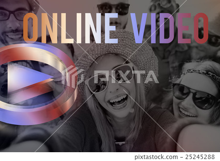 Digital Music Streaming Online Entertainment Media Concept 25245288