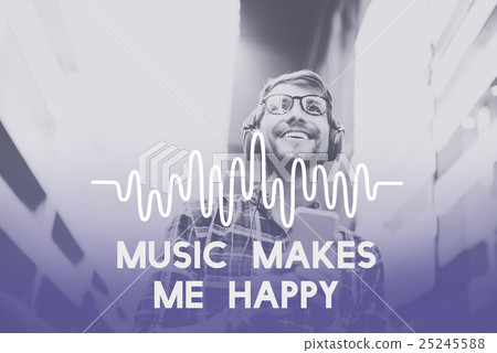 Music Waves Audio Lifestyle Concept 25245588