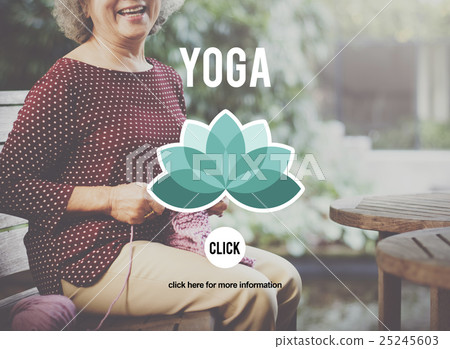 Yoga Contemplation Exercise Fitness Healthy Concept Yoga Contemplation Exercise Fitness Healthy Concept 25245603
