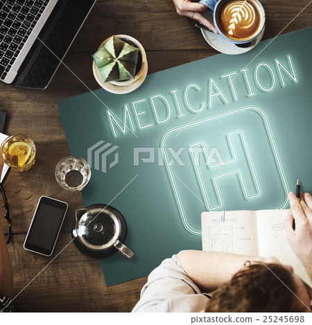 Hospital Cure Health Treatment Icon Graphic Concept 25245698