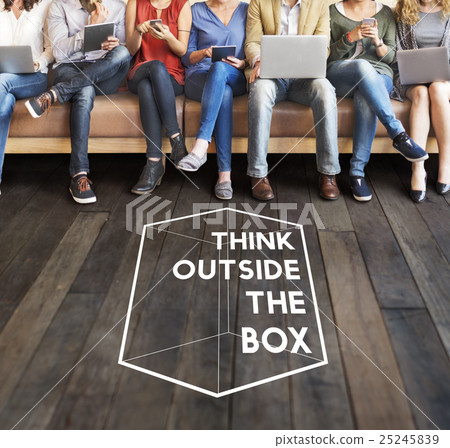 Thinking Out Of The Box Concept Thinking Out Of The Box Concept 25245839