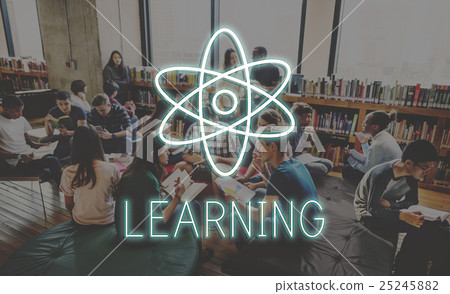 Education Science Physics Graphic Icons Concept Education Science Physics Graphic Icons Concept 25245882