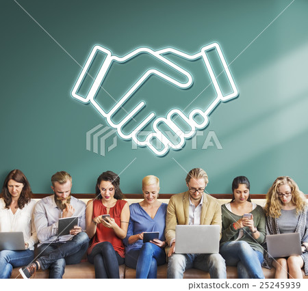 Partnership Agreement Cooperation Collaboartion Concept Partnership Agreement Cooperation Collaboartion Concept 25245939