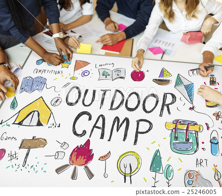 Summer Kids Camp Adventure Explore Concept 25246005
