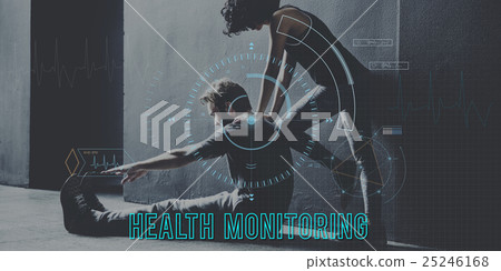 Health Fitness Healthcare Tracking Technology Concept 25246168