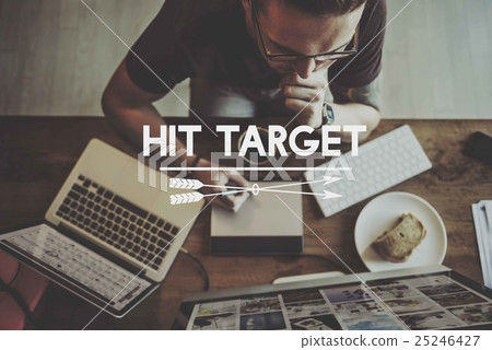 Online Business Work Office Art Concept 25246427
