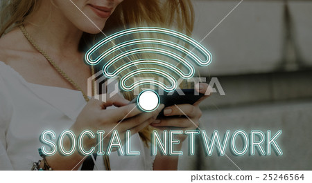 Internet Wifi Connection Network Graphic Concept 25246564