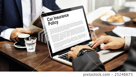 Car Insurance Policy Security Concept Car Insurance Policy Security Concept 25246673