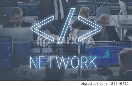 Computer Code HTML Symbol Graphic Concept Computer Code HTML Symbol Graphic Concept 25246711