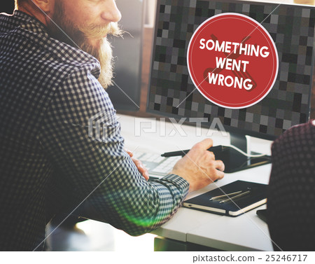 Error Something Went Wrong Under Construction Concept 25246717
