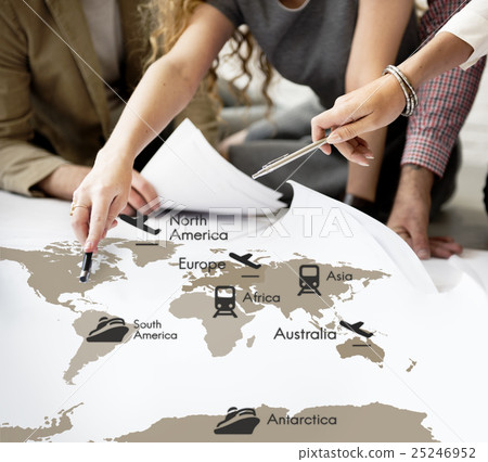 Location Destination Map Direction Journey Concept Location Destination Map Direction Journey Concept 25246952