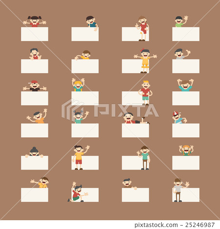 Set of childrens labels 25246987